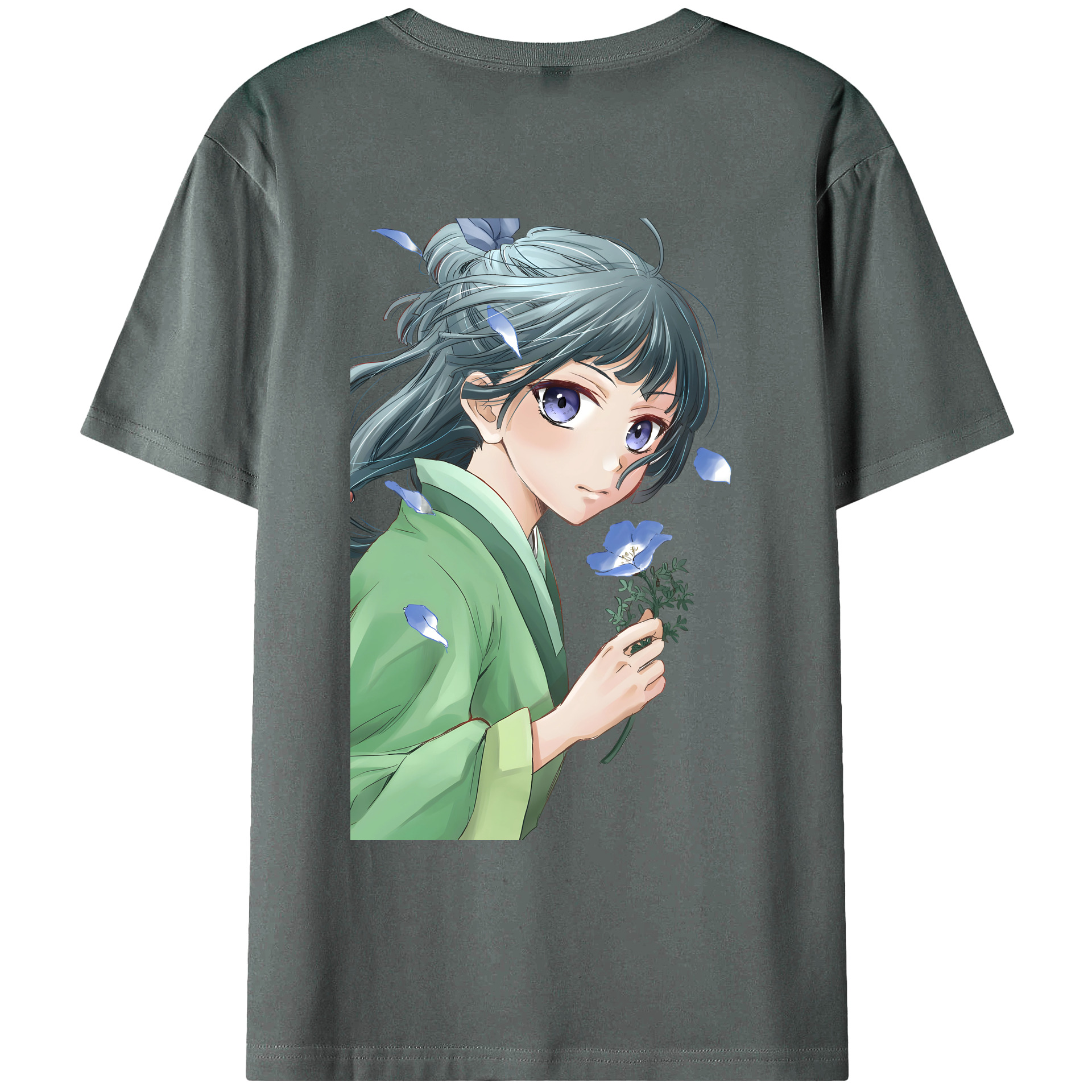 （画像用） 薬屋のひとりごと The Apothecary Diaries 綿100％ メンズ半袖Tシャツ（バックプリント） 通気性